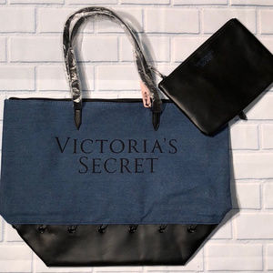 Victoria’s Secret Denim Tote with Bonus